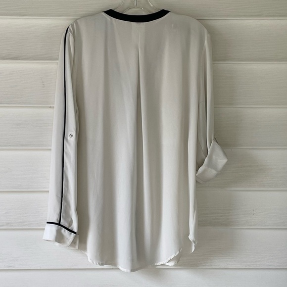 METAPHOR Black Trim Long Sleeves Button Down Shirt Sz XL - Picture 6 of 10